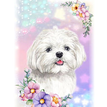 Load image into Gallery viewer, Little White Dog 30*40CM (canvas) Full Round Drill Diamond Painting
