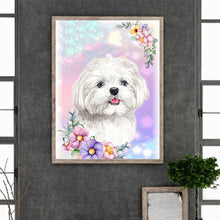 Load image into Gallery viewer, Little White Dog 30*40CM (canvas) Full Round Drill Diamond Painting
