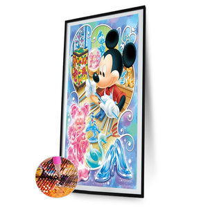 Mickey 30*50CM (canvas) Full Round Drill Diamond Painting