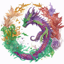 Load image into Gallery viewer, Circling Dragon 30*30CM (canvas) Partial Special-Shaped Drill Diamond Painting
