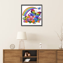 Load image into Gallery viewer, Rainbow Butterfly 30*30CM (canvas) Partial Special-Shaped Drill Diamond Painting
