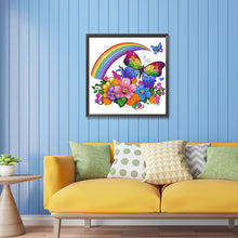 Load image into Gallery viewer, Rainbow Butterfly 30*30CM (canvas) Partial Special-Shaped Drill Diamond Painting
