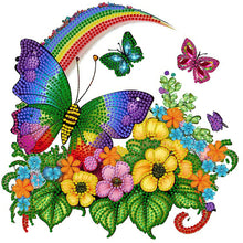 Load image into Gallery viewer, Rainbow Butterfly 30*30CM (canvas) Partial Special-Shaped Drill Diamond Painting
