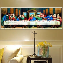 Load image into Gallery viewer, The Last Supper 80x30cm(canvas) partial round drill diamond painting
