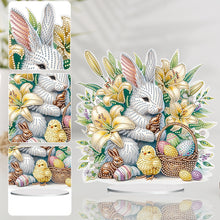 Load image into Gallery viewer, Special Shape Easter Rabbit Egg Flower Desktop Diamond Art Home Decor (LL140)
