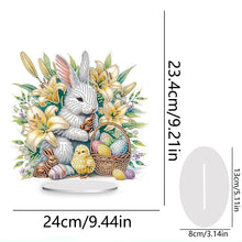 Load image into Gallery viewer, Special Shape Easter Rabbit Egg Flower Desktop Diamond Art Home Decor (LL140)
