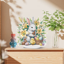 Load image into Gallery viewer, Special Shape Easter Rabbit Egg Flower Desktop Diamond Art Home Decor (LL140)
