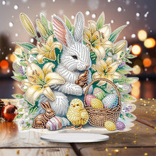 Load image into Gallery viewer, Special Shape Easter Rabbit Egg Flower Desktop Diamond Art Home Decor (LL140)
