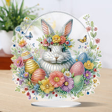 Load image into Gallery viewer, Special Shape Easter Rabbit Egg Flower Desktop Diamond Art Home Decor (LL141)
