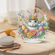 Load image into Gallery viewer, Special Shape Easter Rabbit Egg Flower Desktop Diamond Art Home Decor (LL141)
