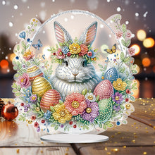 Load image into Gallery viewer, Special Shape Easter Rabbit Egg Flower Desktop Diamond Art Home Decor (LL141)
