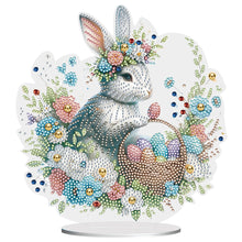 Load image into Gallery viewer, Special Shape Easter Rabbit Egg Flower Desktop Diamond Art Home Decor (LL143)
