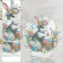 Load image into Gallery viewer, Special Shape Easter Rabbit Egg Flower Desktop Diamond Art Home Decor (LL143)
