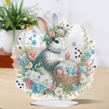 Load image into Gallery viewer, Special Shape Easter Rabbit Egg Flower Desktop Diamond Art Home Decor (LL143)
