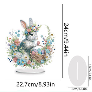 Special Shape Easter Rabbit Egg Flower Desktop Diamond Art Home Decor (LL143)