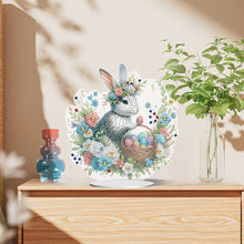 Load image into Gallery viewer, Special Shape Easter Rabbit Egg Flower Desktop Diamond Art Home Decor (LL143)
