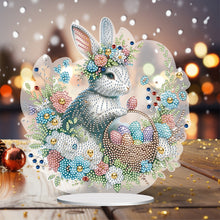 Load image into Gallery viewer, Special Shape Easter Rabbit Egg Flower Desktop Diamond Art Home Decor (LL143)
