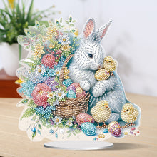 Load image into Gallery viewer, Special Shape Easter Rabbit Egg Flower Desktop Diamond Art Home Decor (LL144)
