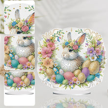 Load image into Gallery viewer, Special Shape Easter Rabbit Egg Flower Desktop Diamond Art Home Decor (LL146)
