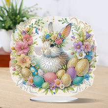 Load image into Gallery viewer, Special Shape Easter Rabbit Egg Flower Desktop Diamond Art Home Decor (LL146)
