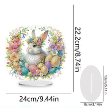 Load image into Gallery viewer, Special Shape Easter Rabbit Egg Flower Desktop Diamond Art Home Decor (LL146)
