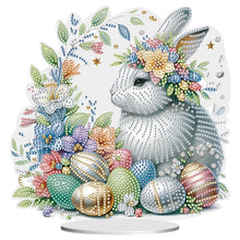 Load image into Gallery viewer, Special Shape Easter Rabbit Egg Flower Desktop Diamond Art Home Decor (LL147)
