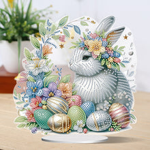 Load image into Gallery viewer, Special Shape Easter Rabbit Egg Flower Desktop Diamond Art Home Decor (LL147)
