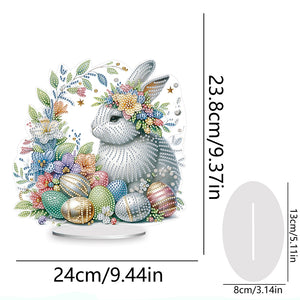 Special Shape Easter Rabbit Egg Flower Desktop Diamond Art Home Decor (LL147)