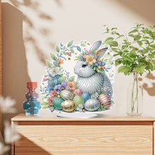 Load image into Gallery viewer, Special Shape Easter Rabbit Egg Flower Desktop Diamond Art Home Decor (LL147)
