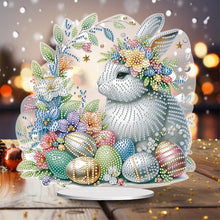 Load image into Gallery viewer, Special Shape Easter Rabbit Egg Flower Desktop Diamond Art Home Decor (LL147)
