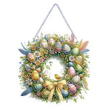 Load image into Gallery viewer, Single Sided Easter Wreath Cute Diamond Art Hanging Pendant Wall Decor (Bird)
