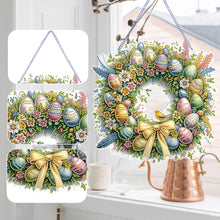 Load image into Gallery viewer, Single Sided Easter Wreath Cute Diamond Art Hanging Pendant Wall Decor (Bird)
