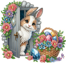 Load image into Gallery viewer, Garden Rabbit 30*30CM (canvas) Partial Special-Shaped Drill Diamond Painting
