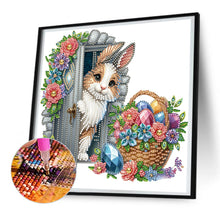 Load image into Gallery viewer, Garden Rabbit 30*30CM (canvas) Partial Special-Shaped Drill Diamond Painting
