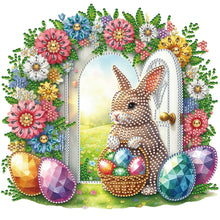 Load image into Gallery viewer, Garden Rabbit 30*30CM (canvas) Partial Special-Shaped Drill Diamond Painting
