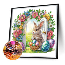 Load image into Gallery viewer, Garden Rabbit 30*30CM (canvas) Partial Special-Shaped Drill Diamond Painting
