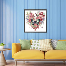 Load image into Gallery viewer, Love Butterfly Rose 30*30CM (canvas) Partial Special-Shaped Drill Diamond Painting
