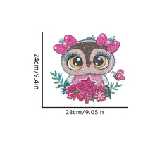 Load image into Gallery viewer, Animal Wind Chimes Cute Owl Diamond Crystal Painting Ornaments Art Wall Decor
