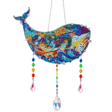 Load image into Gallery viewer, Animal Wind Chimes Beautiful Whale Diamond Crystal Painting Ornament Wall Decor
