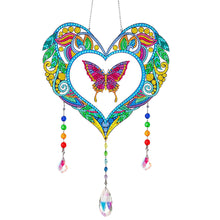 Load image into Gallery viewer, Animal Wind Chimes Butterfly In Love Diamond Crystal Painting Home Ornament
