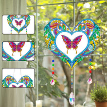 Load image into Gallery viewer, Animal Wind Chimes Butterfly In Love Diamond Crystal Painting Home Ornament
