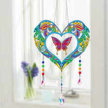 Load image into Gallery viewer, Animal Wind Chimes Butterfly In Love Diamond Crystal Painting Home Ornament
