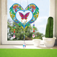 Load image into Gallery viewer, Animal Wind Chimes Butterfly In Love Diamond Crystal Painting Home Ornament
