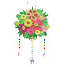 Load image into Gallery viewer, Flower Wind Chimes Ball of Flowers Diamond Crystal Painting Ornament Wall Decor
