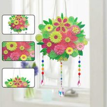 Load image into Gallery viewer, Flower Wind Chimes Ball of Flowers Diamond Crystal Painting Ornament Wall Decor
