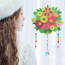 Load image into Gallery viewer, Flower Wind Chimes Ball of Flowers Diamond Crystal Painting Ornament Wall Decor
