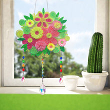 Load image into Gallery viewer, Flower Wind Chimes Ball of Flowers Diamond Crystal Painting Ornament Wall Decor
