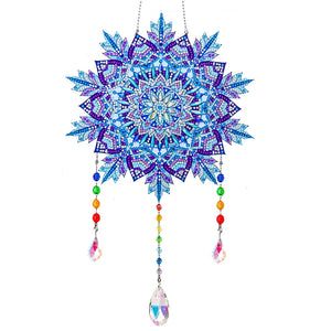 Wind Chimes Exquisite Ice Crystal Flower Crystal Diamond Painting Wall Ornaments