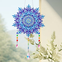 Load image into Gallery viewer, Wind Chimes Exquisite Ice Crystal Flower Crystal Diamond Painting Wall Ornaments
