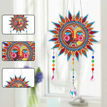 Load image into Gallery viewer, Wind Chimes Exquisite Sun Totem Crystal Diamond Painting Ornaments Wall Decor
